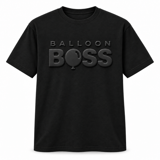 Balloon Boss Tone-on-Tone Puff Print T-Shirt