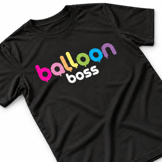 Balloon Boss Colorful Transfer Print T-Shirt