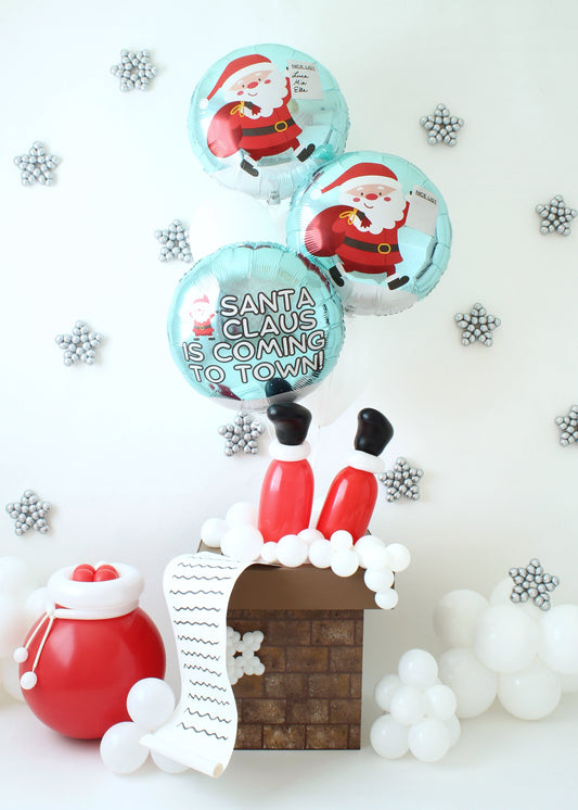 Learn how to create a festive Santa Chimney prop with this DIY balloon tutorial by Lilly Jimenez. Featuring a foam board chimney painted with a realistic brick pattern and fun balloon Santa legs, this project is perfect for Christmas décor, holiday parties, and photo booth setups. Great for balloon artists, event decorators, and anyone looking to add creative, handmade charm to their holiday celebrations.