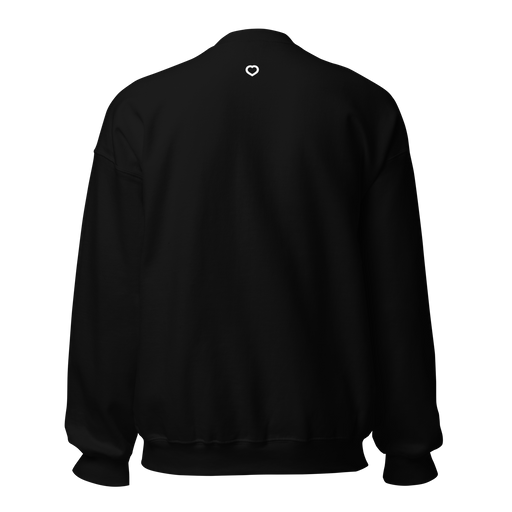 Balloon Confetti Heart (Black) Unisex Sweatshirt