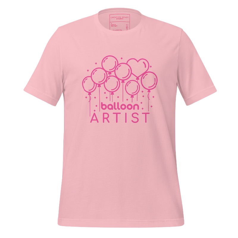 Balloon Artist "Lots of Balloons" Pink T-Shirt