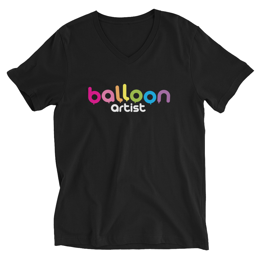 Balloon Artist Colorful Unisex Short Sleeve V-Neck T-Shirt