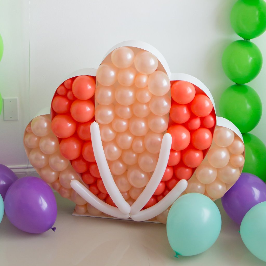 Seashell BALLOON MOSAIC digital design template