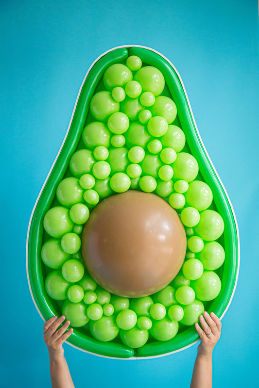 Avocado BALLOON MOSAIC digital design template