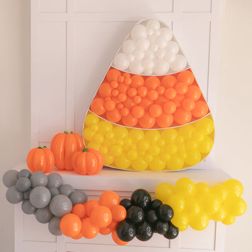 Candy Corn Balloon Mosaic For Halloween Party Balloon Decorations