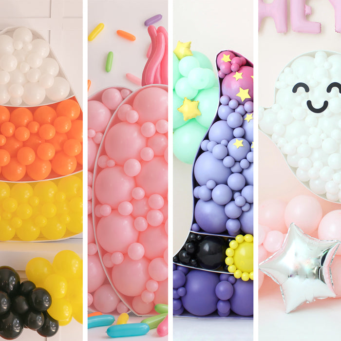 Halloween Bundle BALLOON MOSAIC digital design templates