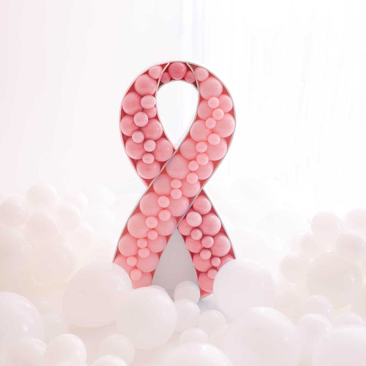 Support Ribbon BALLOON MOSAIC digital design template