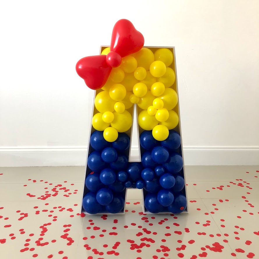 Letter A BALLOON MOSAIC™ digital design template