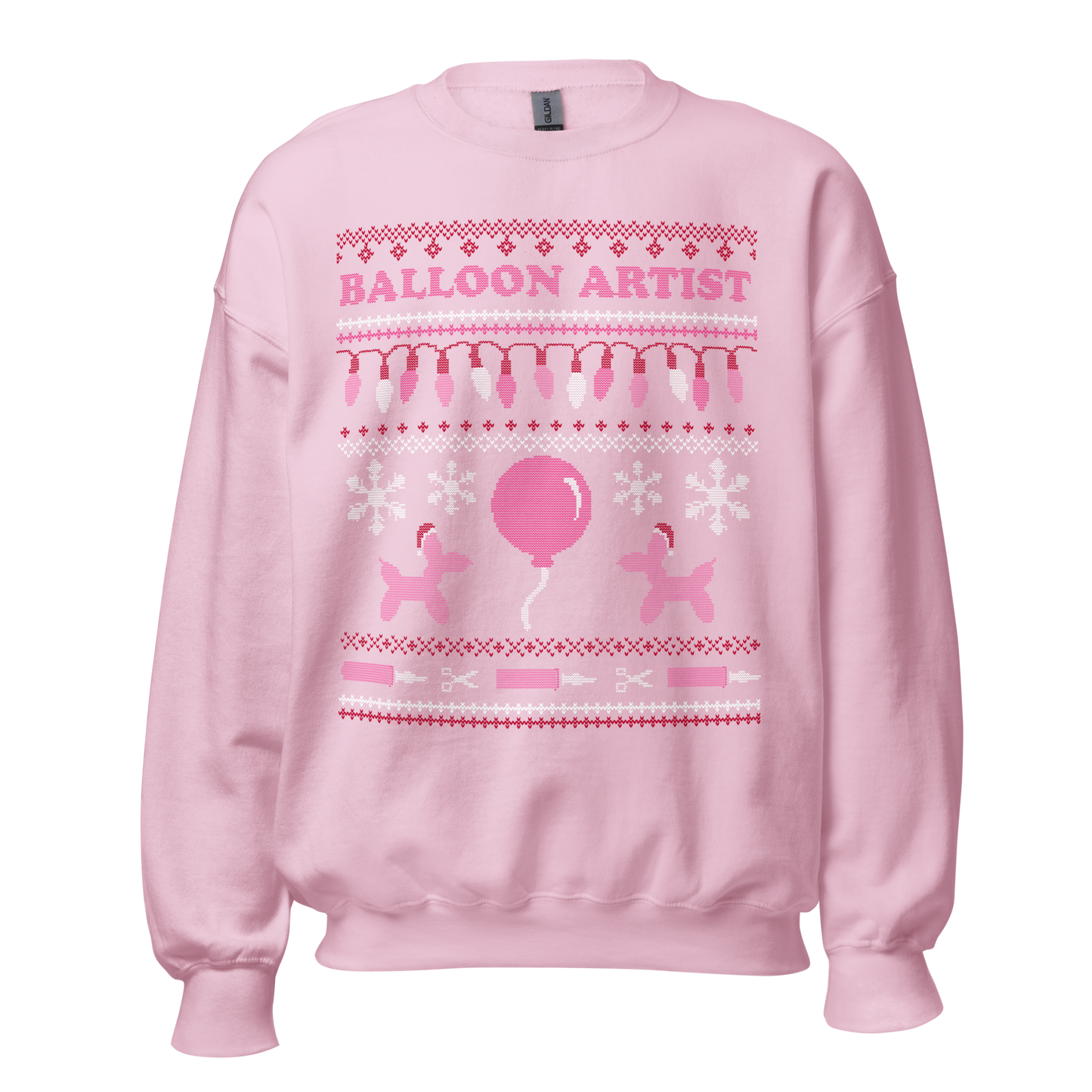 Balloon Artist Ugly Xmas Sweater (Pink)