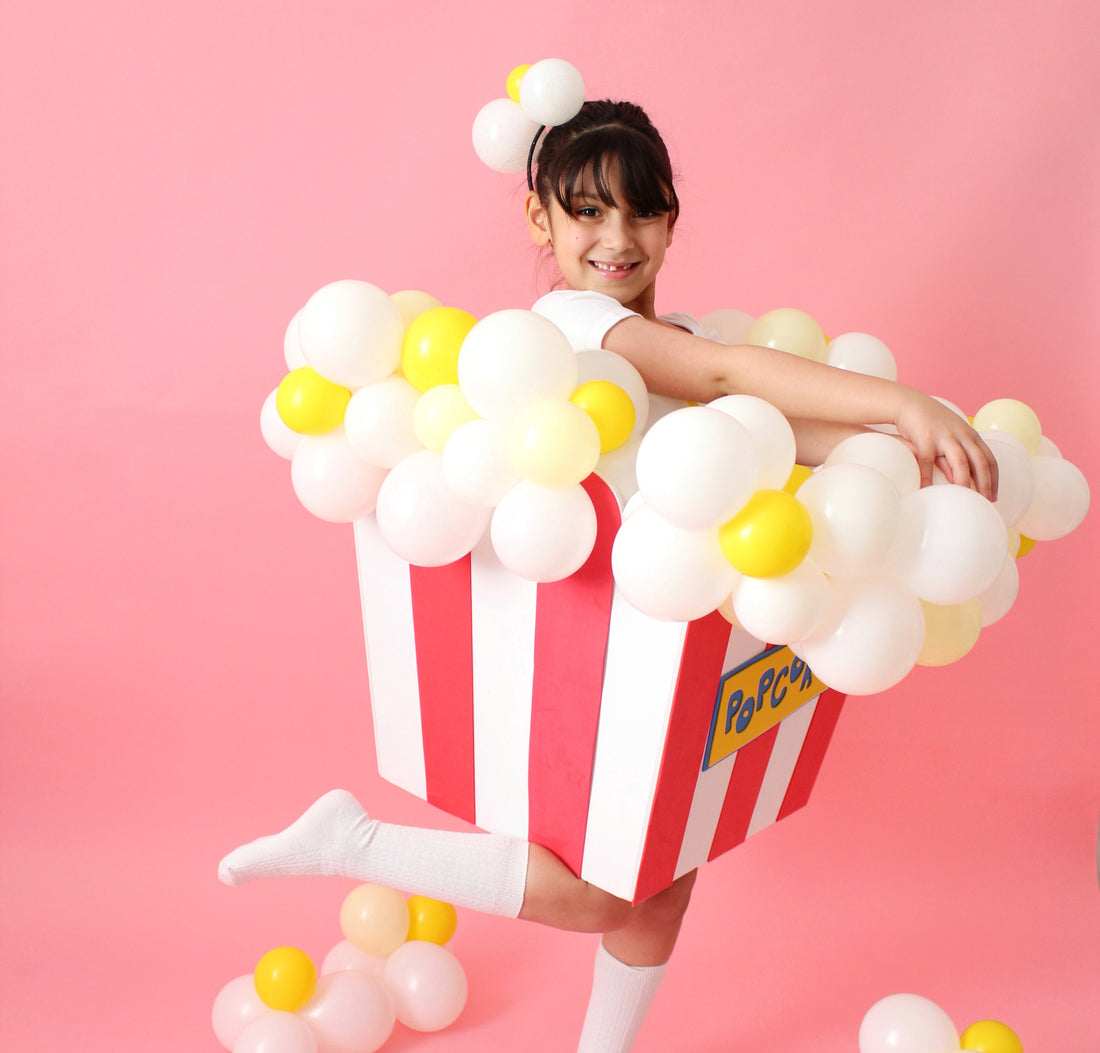 DIY Popcorn costume for kids