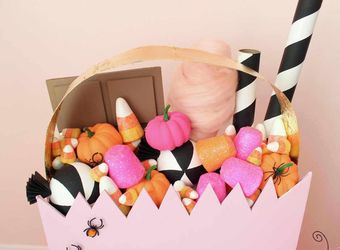 Faux DIY Candy and Oversized Trick or Treat Bag