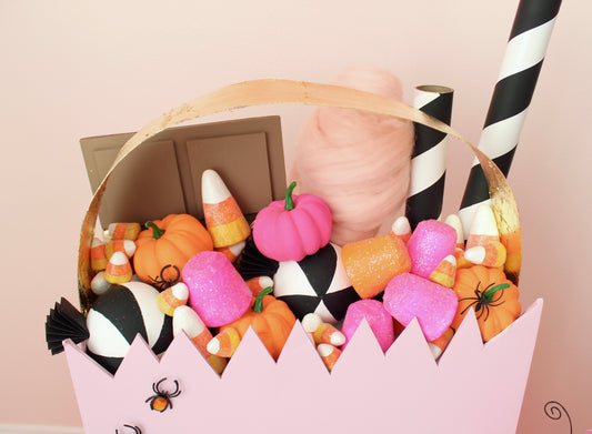 Faux DIY Candy and Oversized Trick or Treat Bag