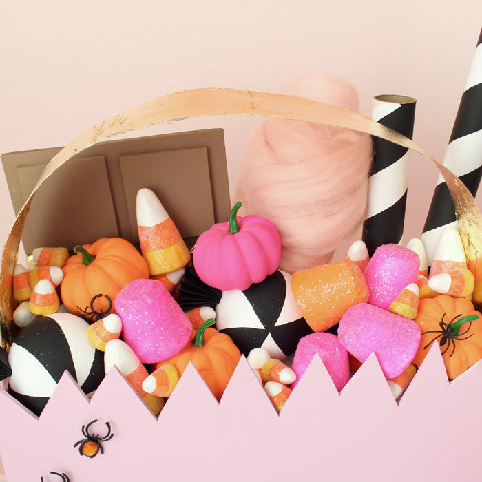 Faux DIY Candy and Oversized Trick or Treat Bag