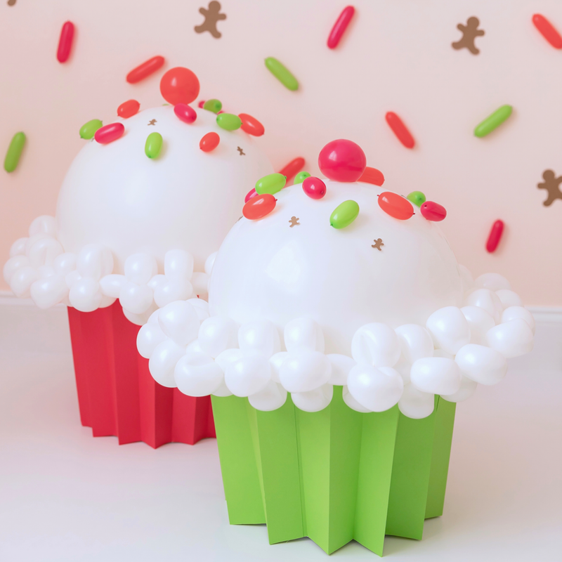 Cupcake Balloon Column Tutorial and Plans Digital Balloon Recipe 