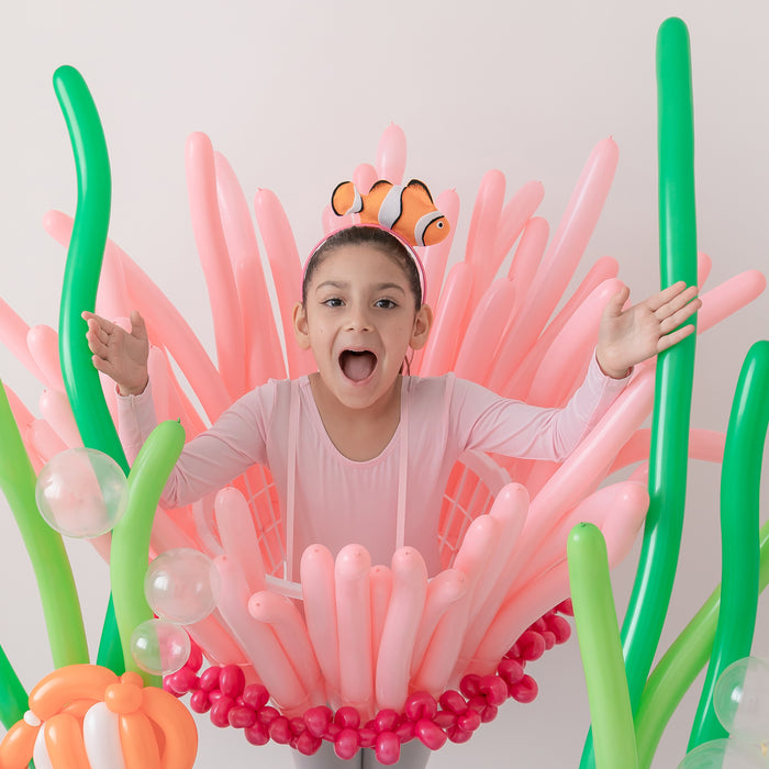 DIY Sea Anemone Balloon Costume