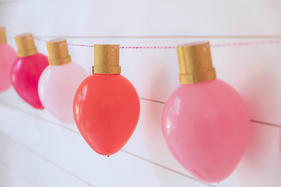 DIY Balloon Christmas String Lights — The Creative Heart Studio