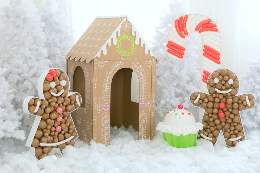 Giant Cardboard Gingerbread with Homemade Puffy Paint Piping - ARTBAR