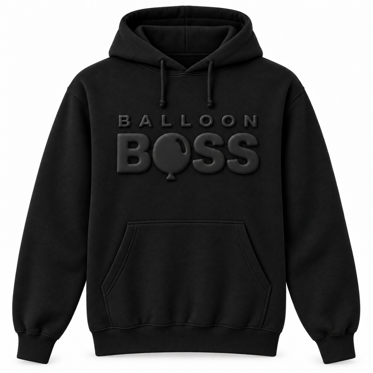 Balloon Boss Tone-on-Tone Puff Print Hoodie