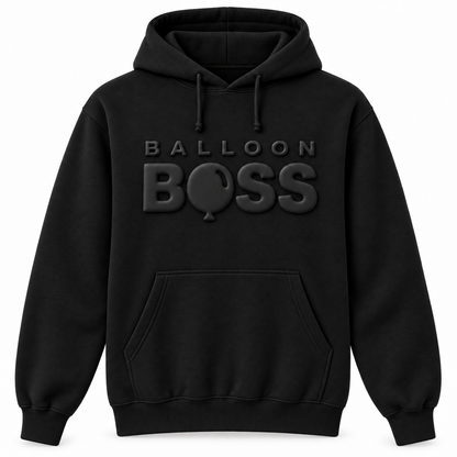 Balloon Boss Tone-on-Tone Puff Print Hoodie