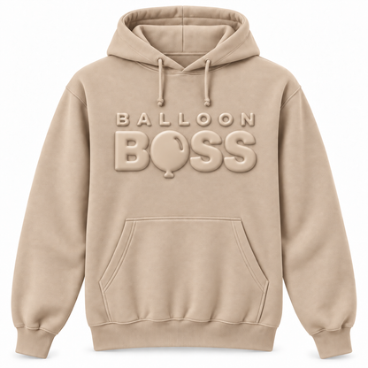 Balloon Boss Tone-on-Tone Puff Print Hoodie