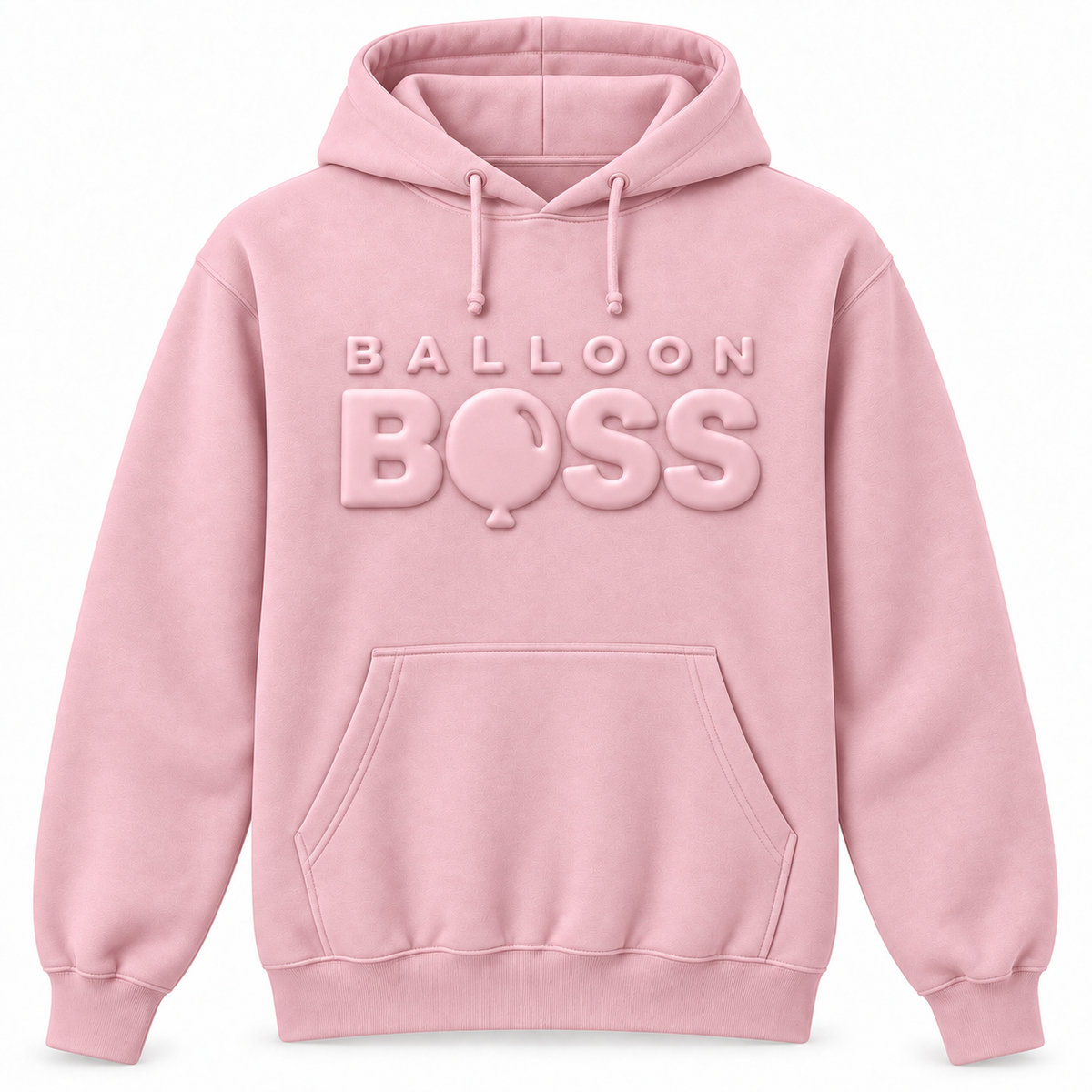 Balloon Boss Tone-on-Tone Puff Print Hoodie