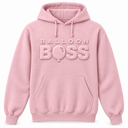 Balloon Boss Tone-on-Tone Puff Print Hoodie