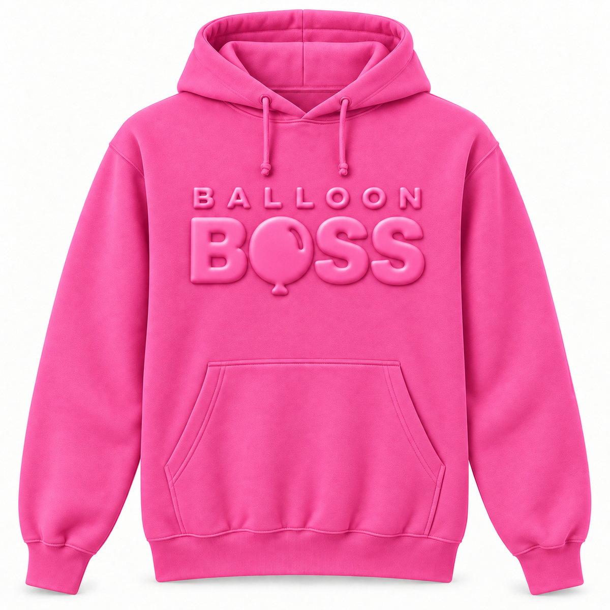 Balloon Boss Tone-on-Tone Puff Print Hoodie