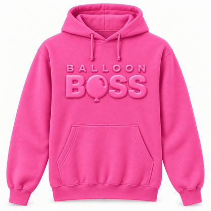 Balloon Boss Tone-on-Tone Puff Print Hoodie