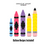 Digital illustration of five school-themed balloon sculptures featured in the Back to School Column Class, including Balloon Crayon Columns and Pencil Balloon Columns in various colors. The image highlights that balloon recipes are included with the class, making it perfect for balloon artists, decorators, and event stylists preparing for back-to-school season.