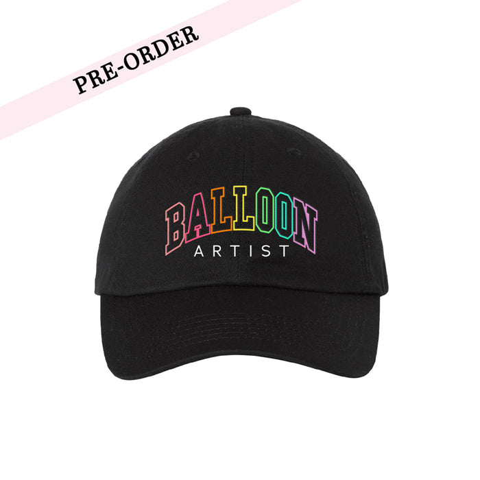 Rainbow Balloon Artist Regular Cap - Black (Pre-Order)