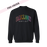 Balloon Artist Embroidered Rainbow Black Sweatshirt (Pre-Order)