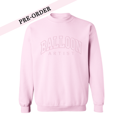 Balloon Artist Embroidered Sweater (Light Pink) (Pre-Order)