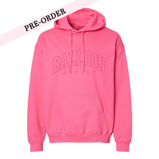 Balloon Artist Embroidered Hoodie (Hot Pink)