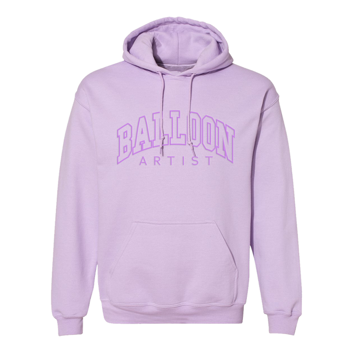 Balloon Artist Embroidered Lavender Hoodie