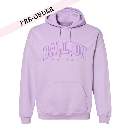 Balloon Artist Embroidered Lavender Hoodie (Pre-Order)