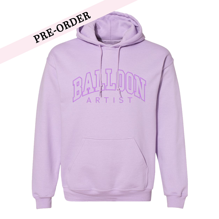 Balloon Artist Embroidered Lavender Hoodie (Pre-Order)