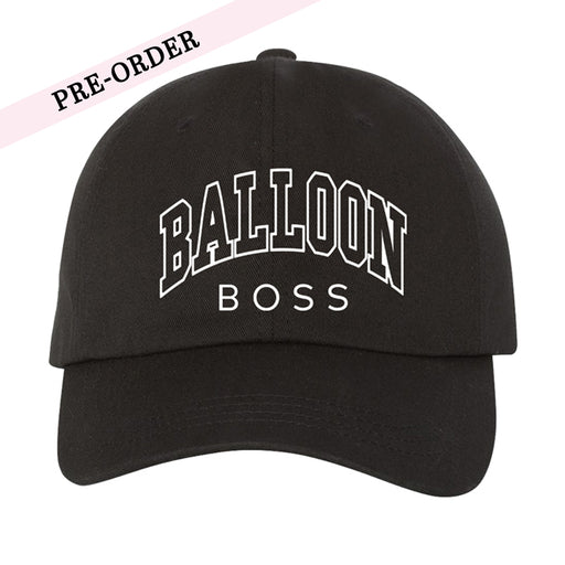 Balloon Boss Embroidered Black Regular Adjustable Cap