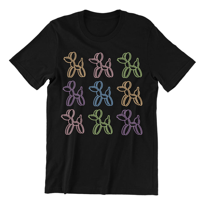 Balloon Dogs Repeated T-Shirt (Pastel Colors)