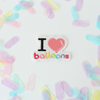 I Love Balloons Patch (Rainbow)