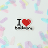 I Love Balloons Patch (Red)