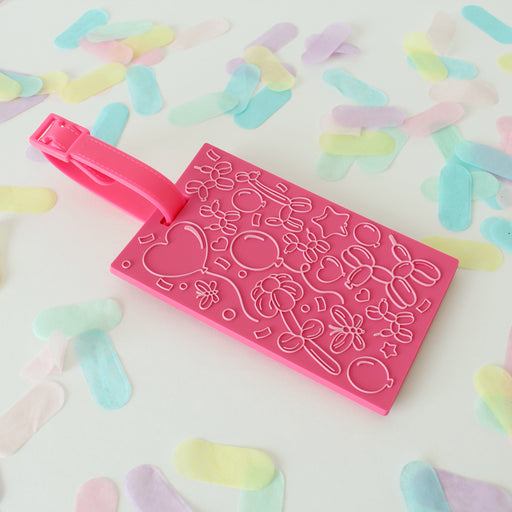 Balloon Themed Luggage Tag (Pink)