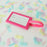 Luggage Tag (Pink) back view