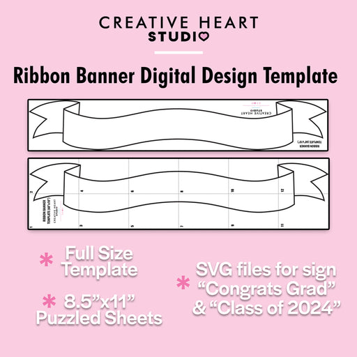 Ribbon Banner digital design template