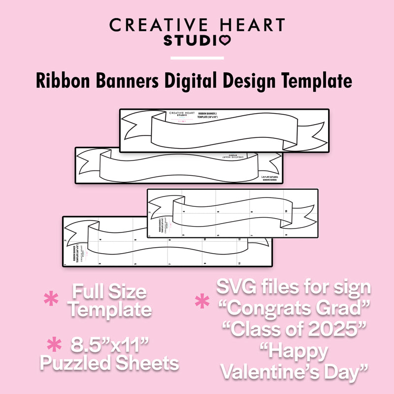 Ribbon Banners digital design template