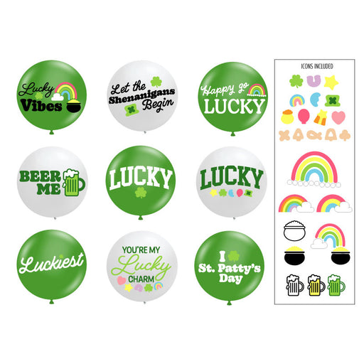 SVGs for Jumbo Balloons: St. Patrick's Day