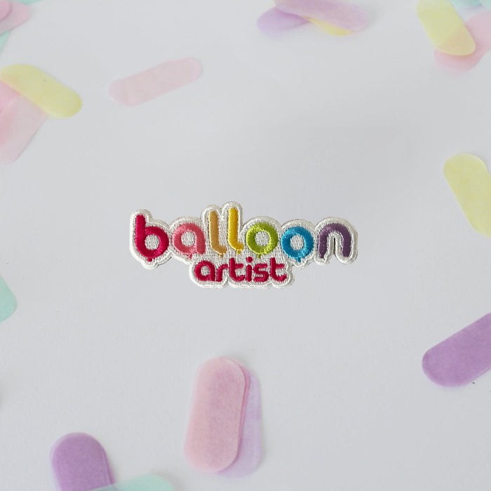 Balloon Artist Embroidered Patch (White)
