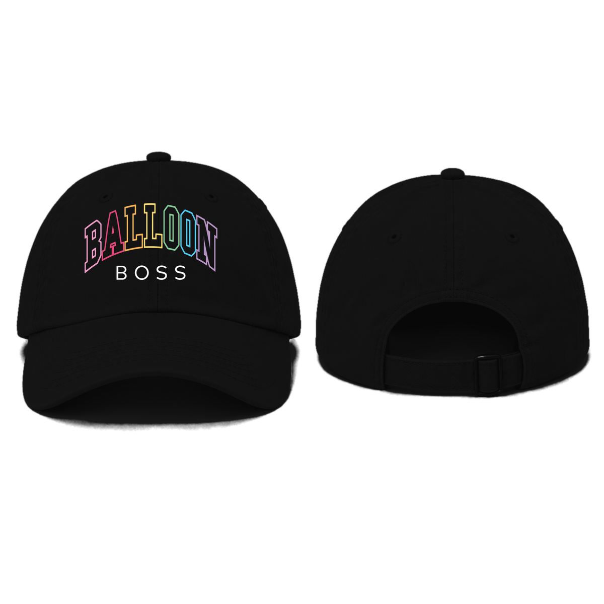 Balloon Boss College Font Rainbow Cap