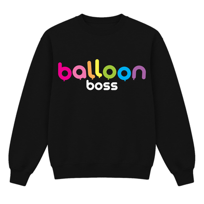 Balloon Boss Colorful Transfer Print Crewneck
