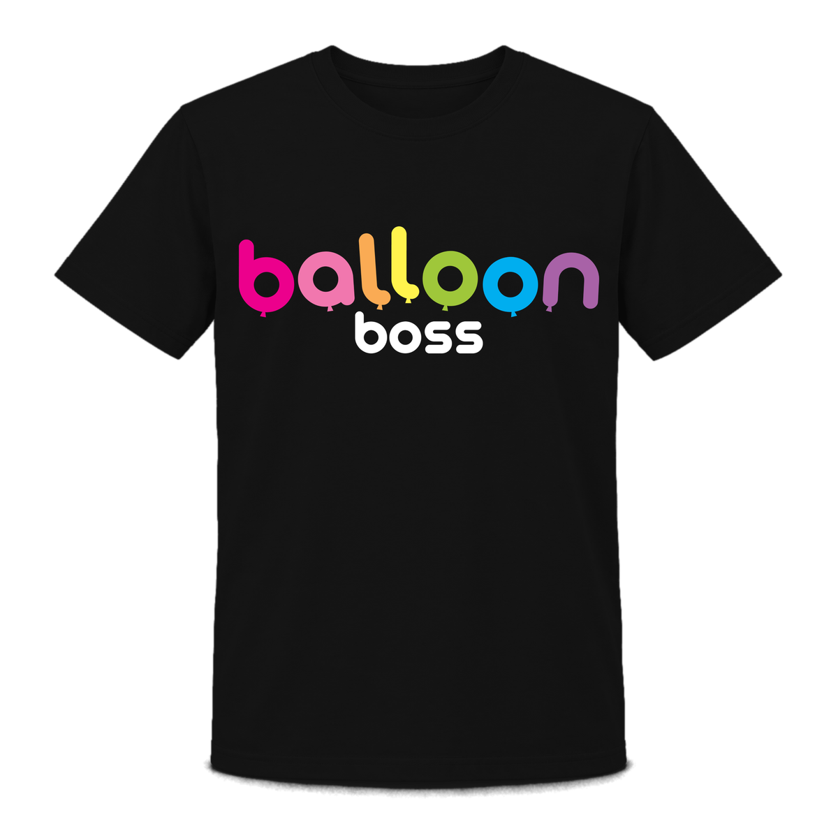 Balloon Boss Colorful Transfer Print T-Shirt