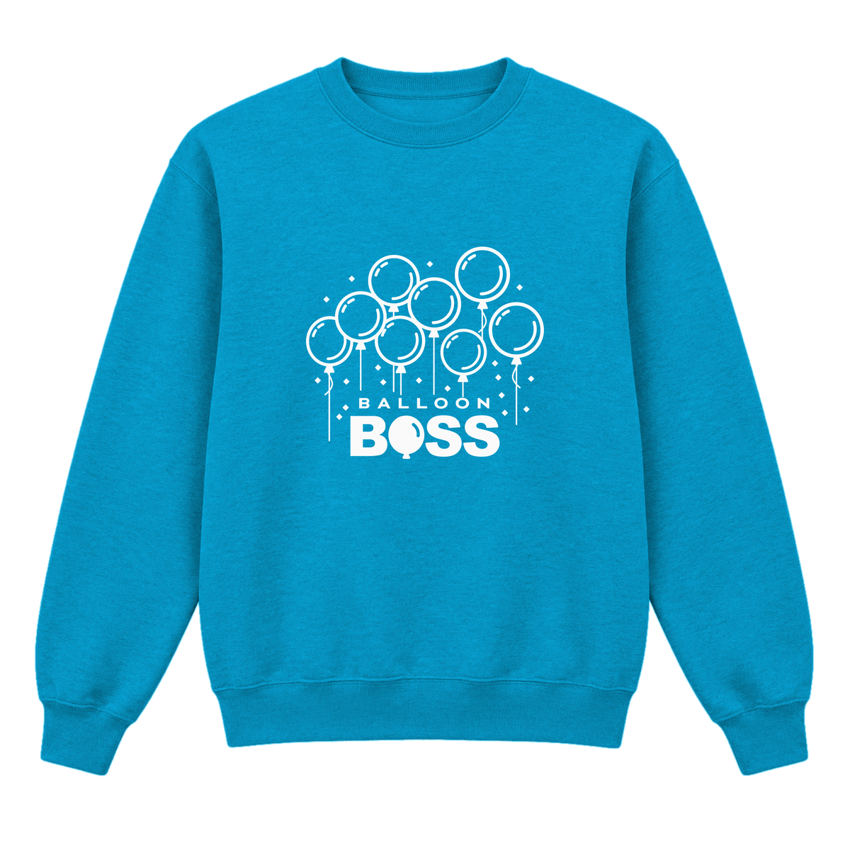 Balloon Boss Lots of Balloons Print Crewneck
